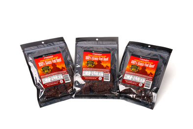 100% Grass-Fed Pepper Flavor Beef Jerky