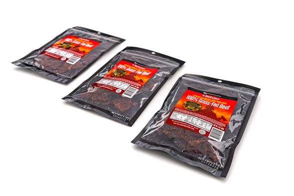 100% Grass-Fed Pepper Flavor Beef Jerky